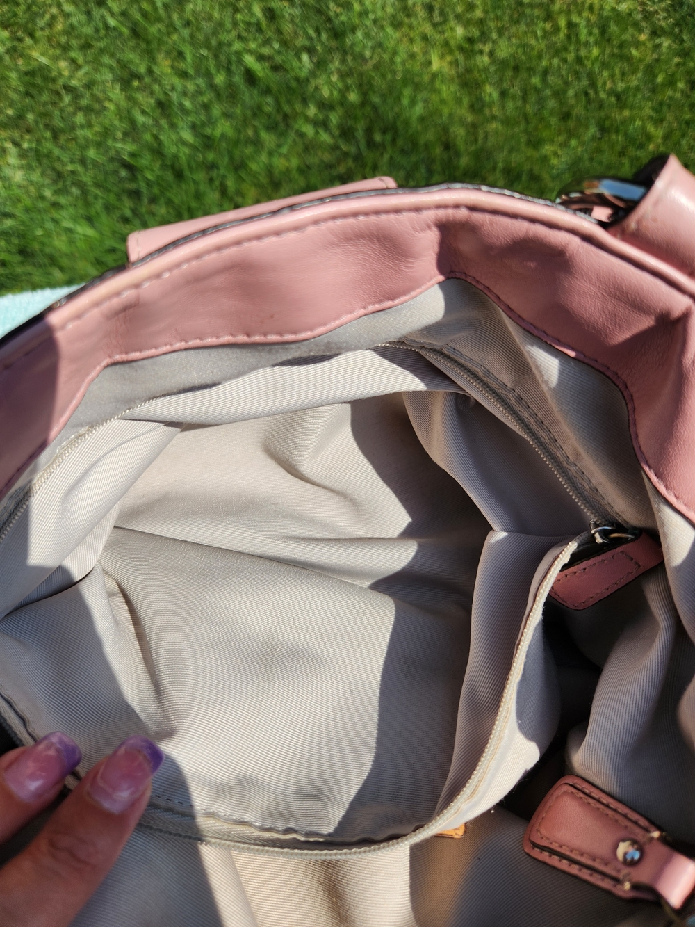 Coach Soho Leather East/West Tote In Pink - Picture 13 of 16